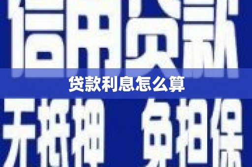 康平贷款利息怎么算