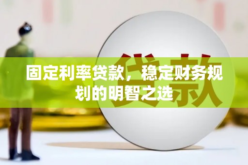 康平固定利率贷款，稳定财务规划的明智之选