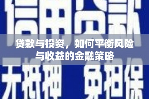 康平贷款与投资，如何平衡风险与收益的金融策略
